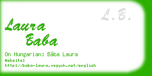 laura baba business card